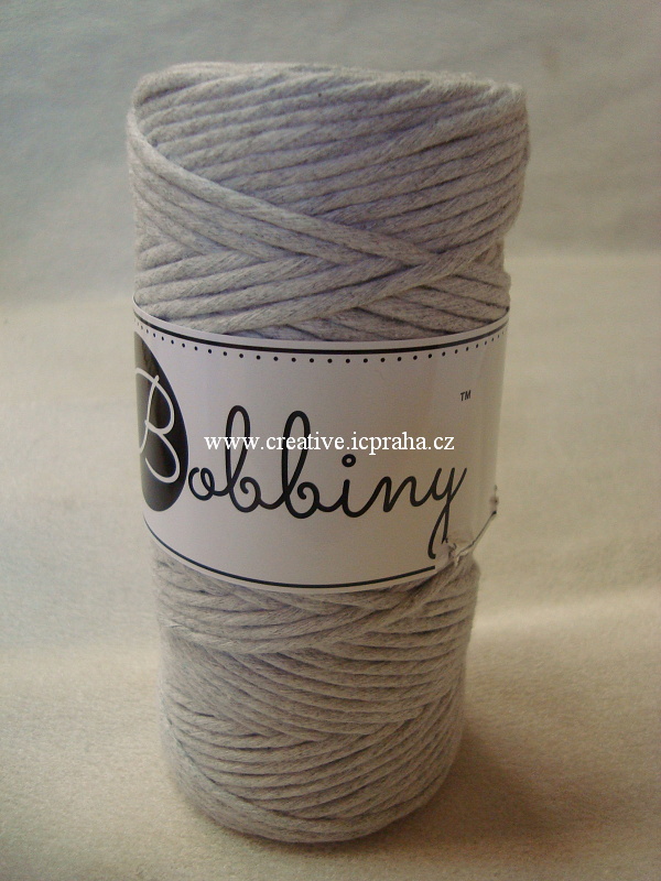 BobbinyMacrame Regular100m/3mm - Grey light